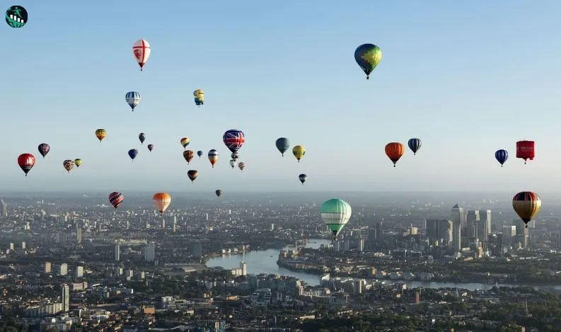 hot air balloons